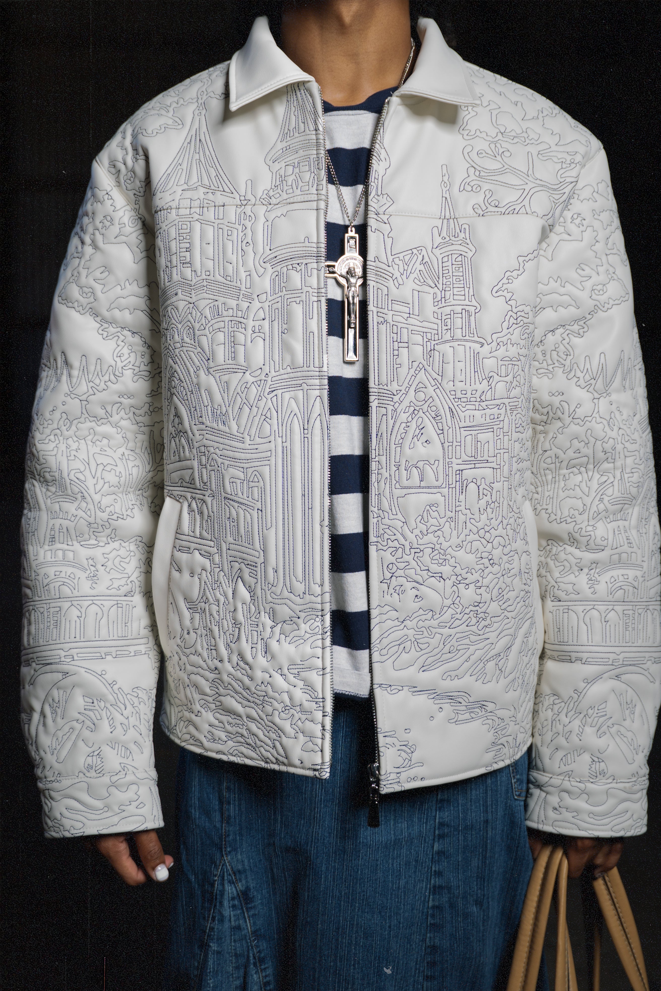 FINE CHINA LEATHER JACKET