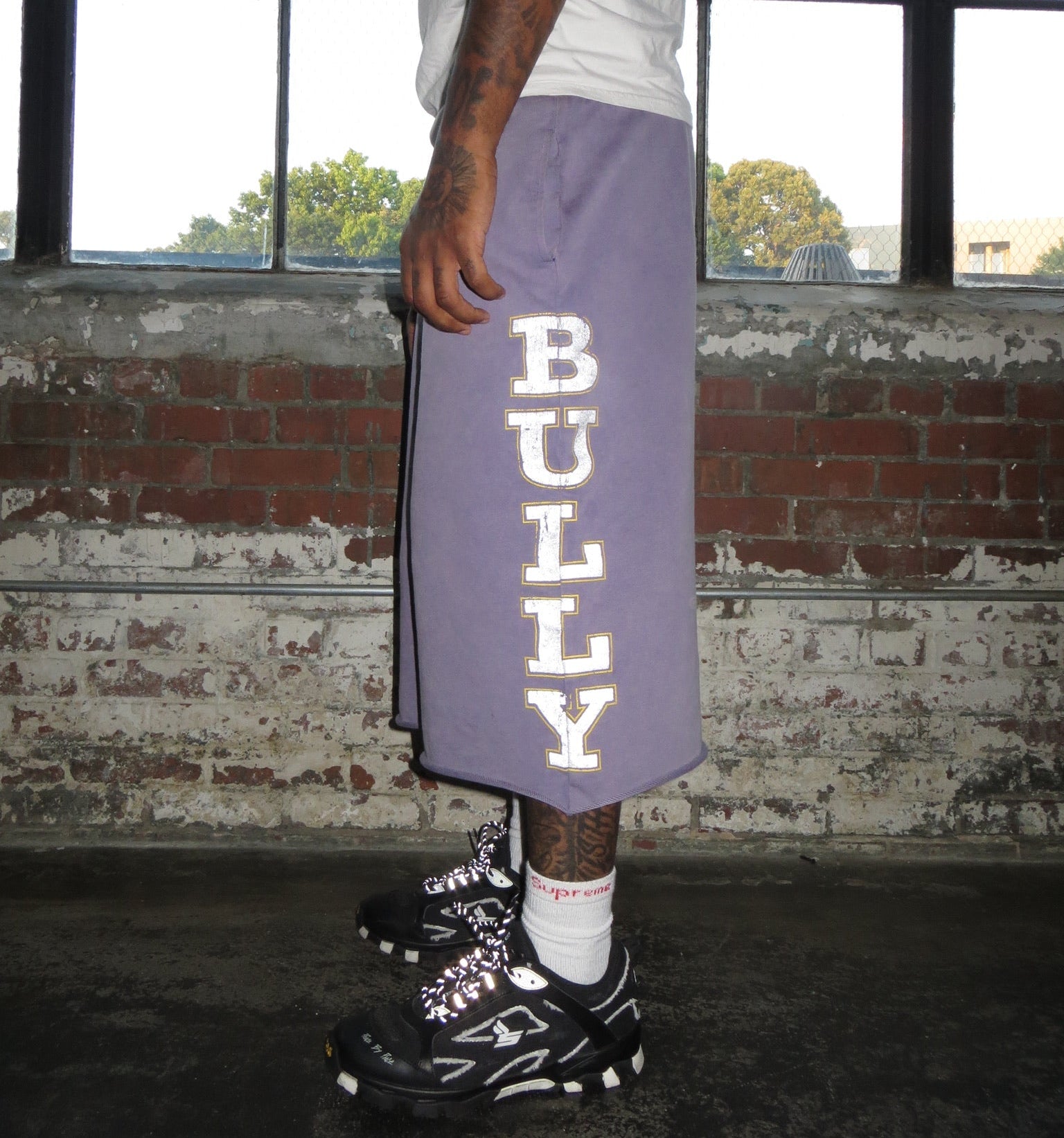 IMPERFECT PURPLE SHORTS