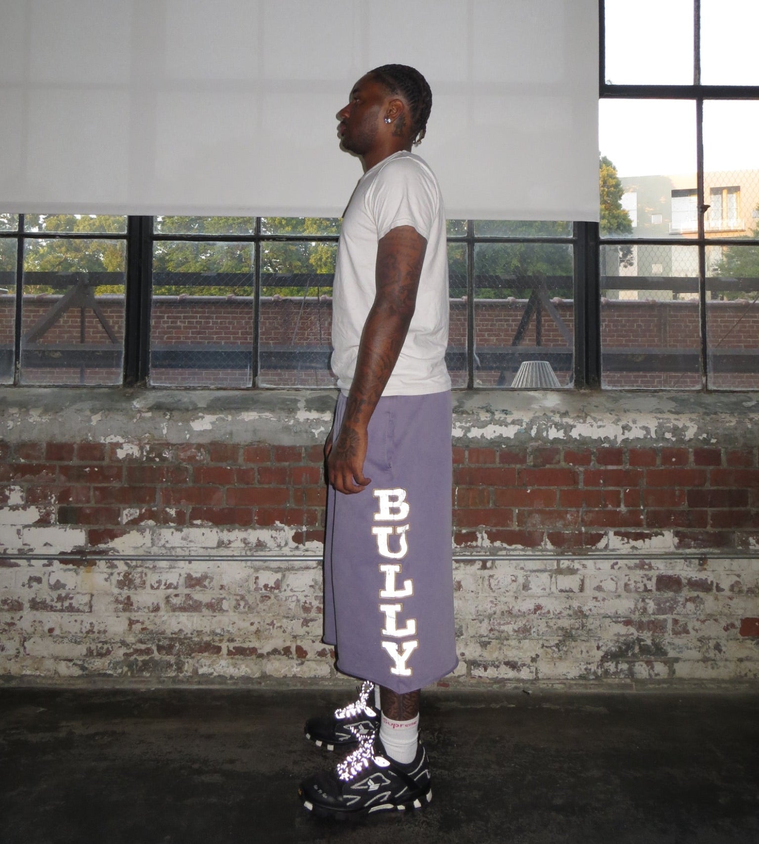 IMPERFECT PURPLE SHORTS